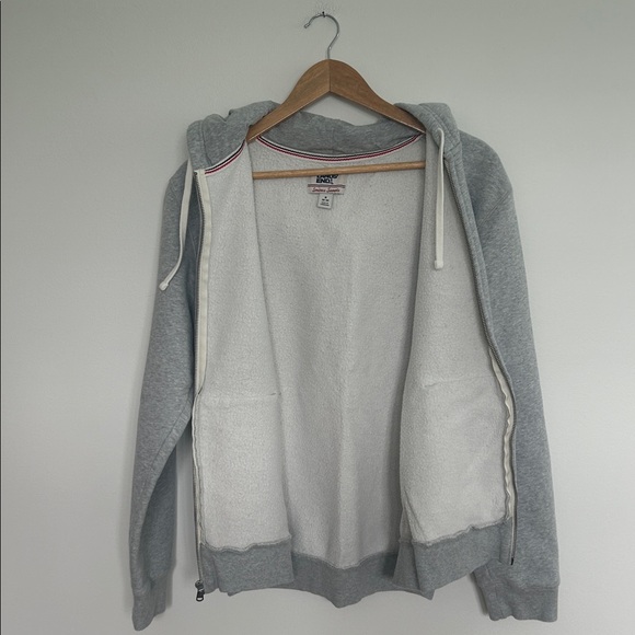 Lands' End Men’s Gray Full Zip Cotton Blend Hoodie Size Medium - Picture 5 of 5